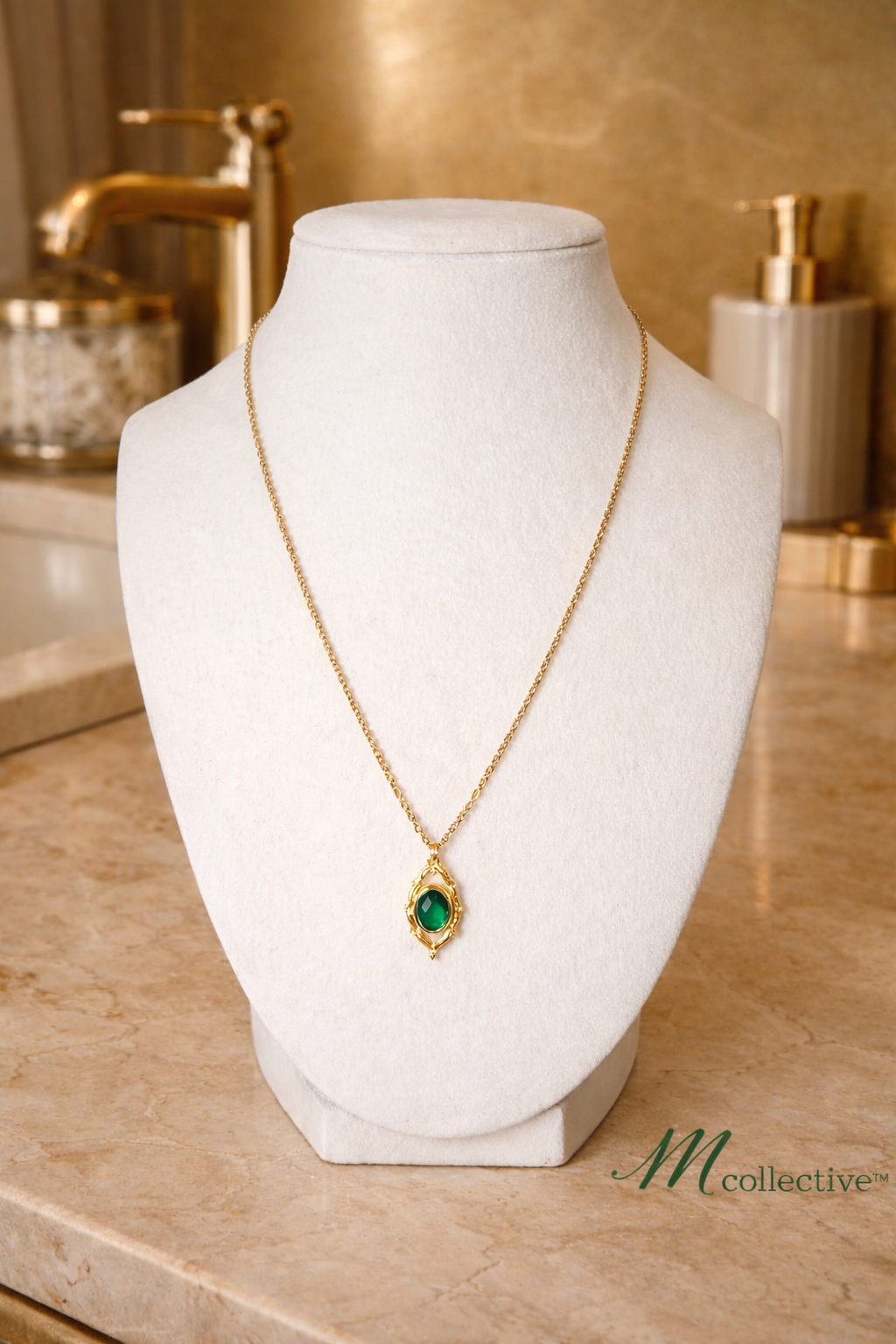 Emerald Heirloom Pendant Necklace – Luxury Gift Box Edition | M Collective™