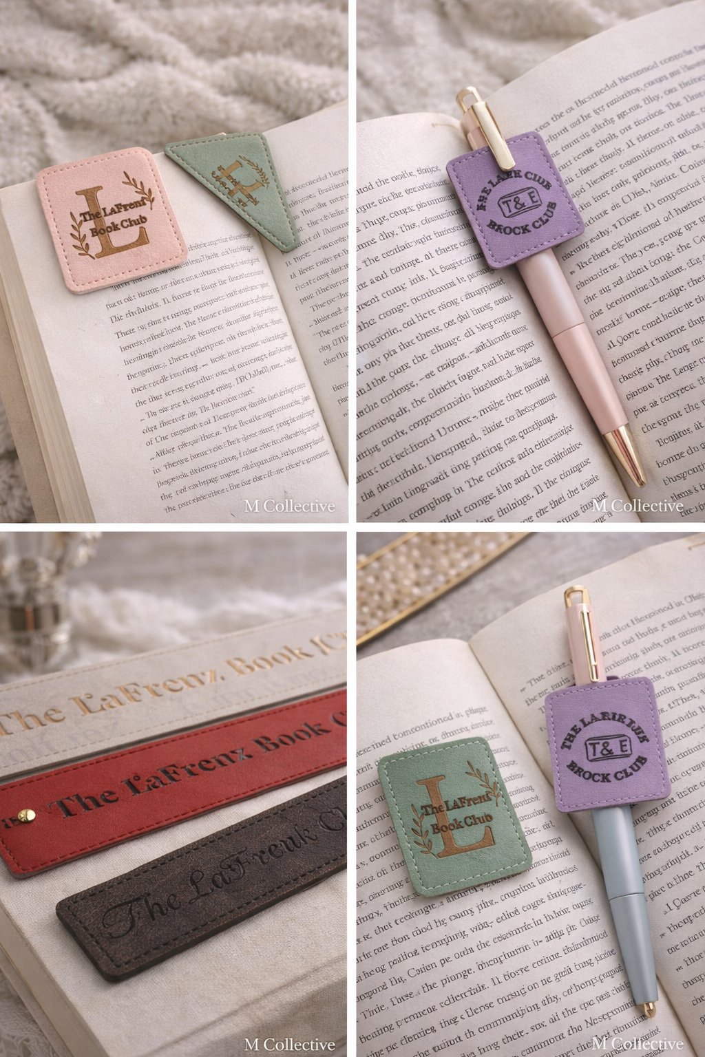 Hand-Cut Custom Bookmark – Personalized Leather Tassel Bookmark