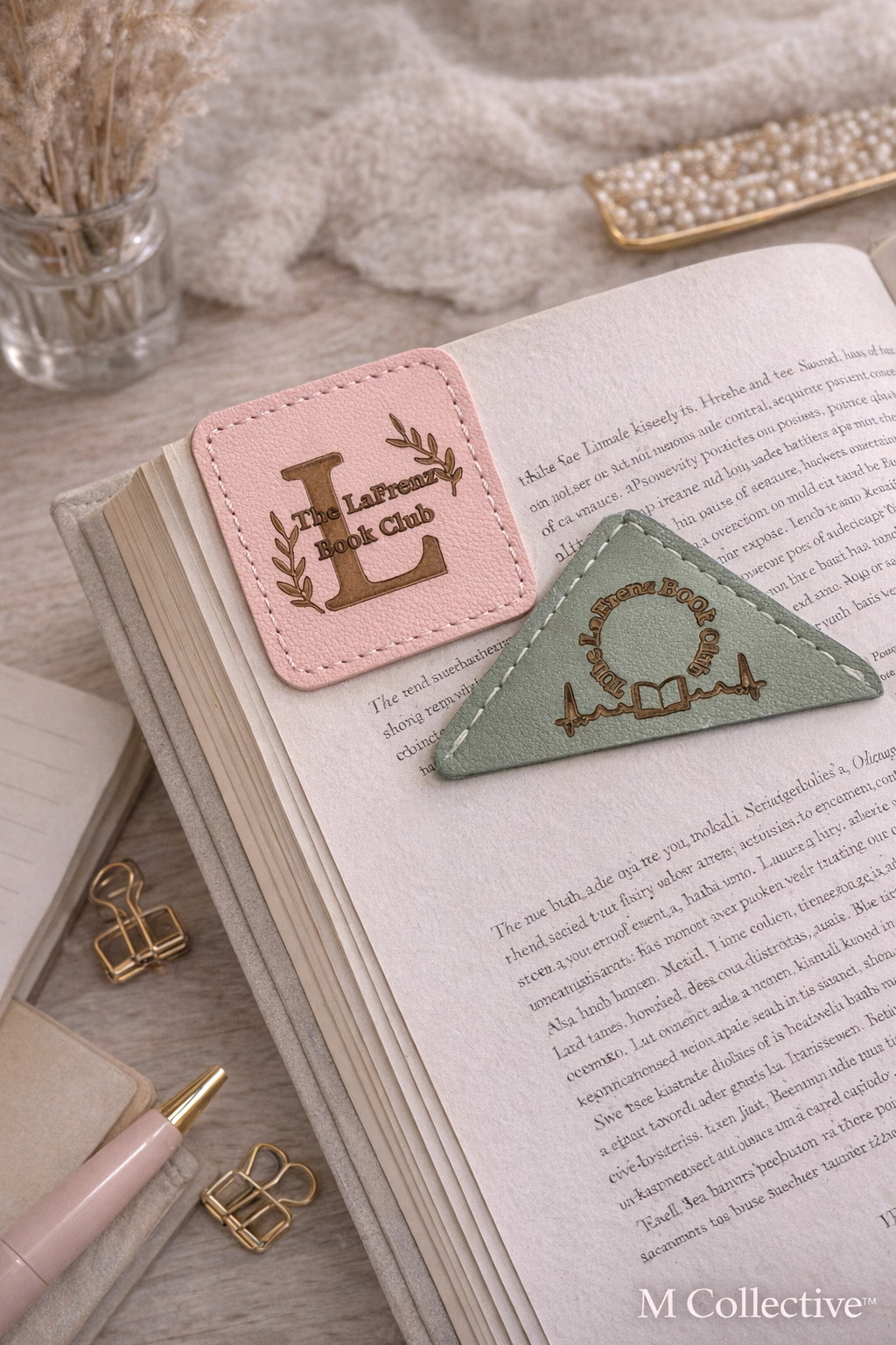 Hand-Cut Custom Bookmark – Personalized Leather Tassel Bookmark