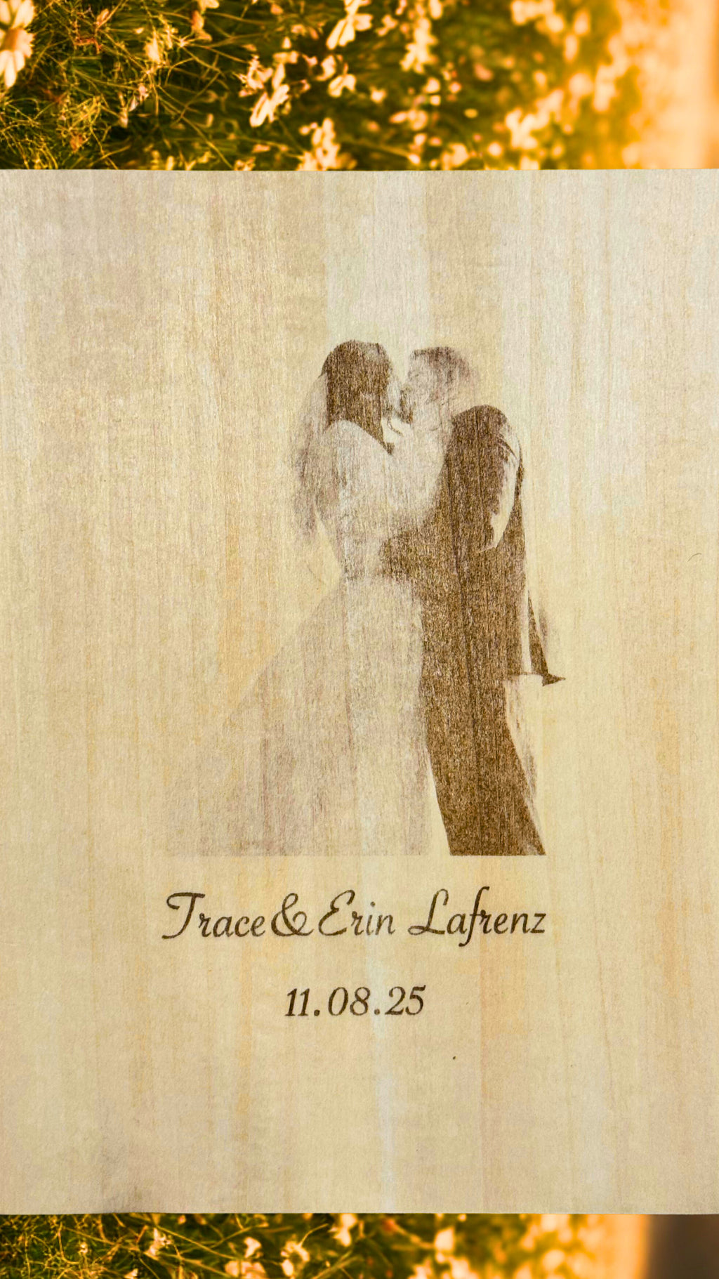 M Collective™ Custom Laser Engraved Wedding gift