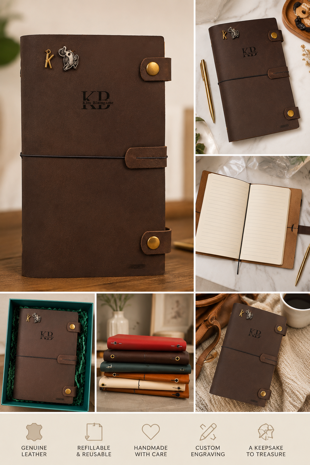 Personalized refillable notebooks