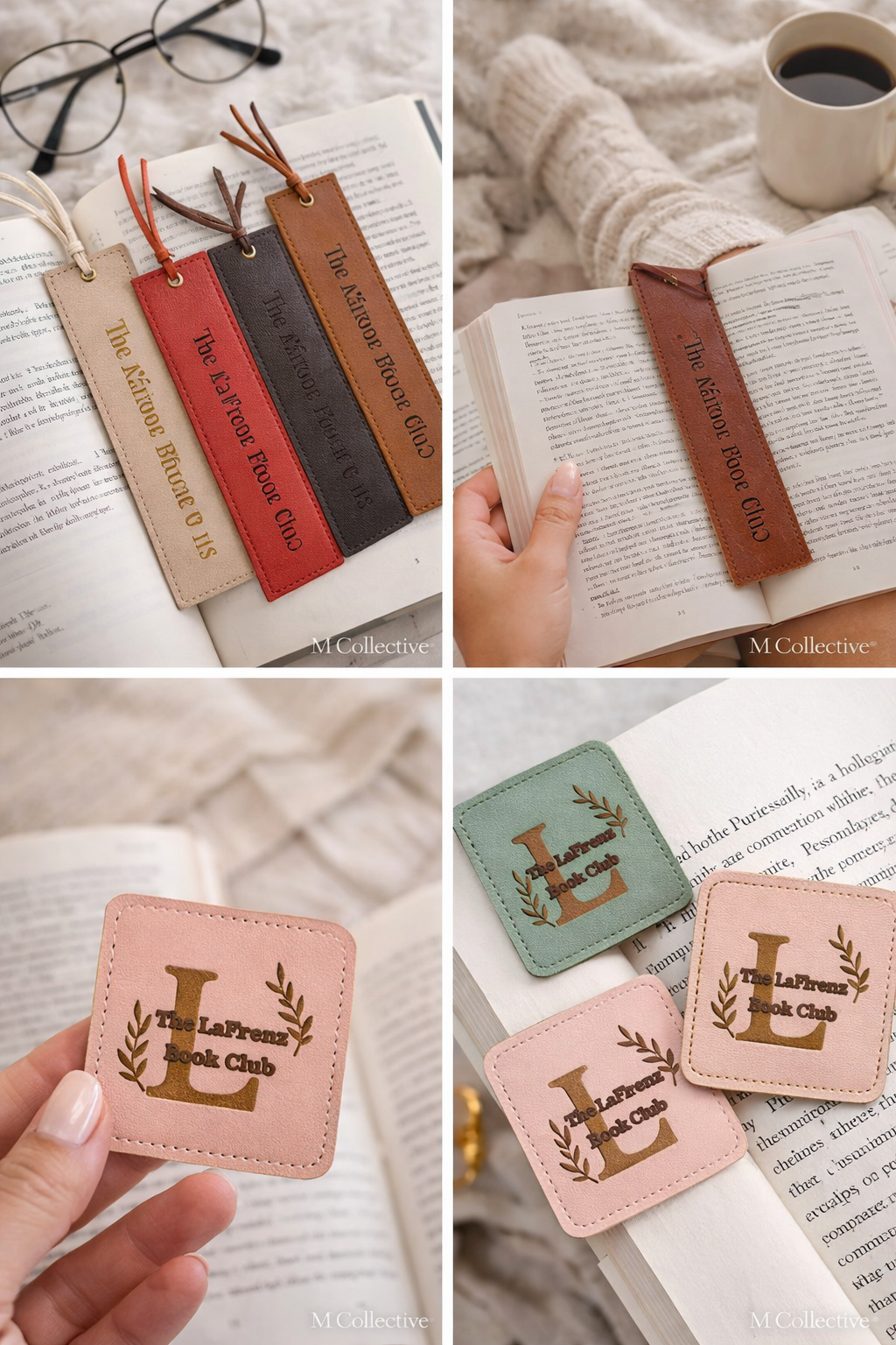 Hand-Cut Custom Bookmark – Personalized Leather Tassel Bookmark