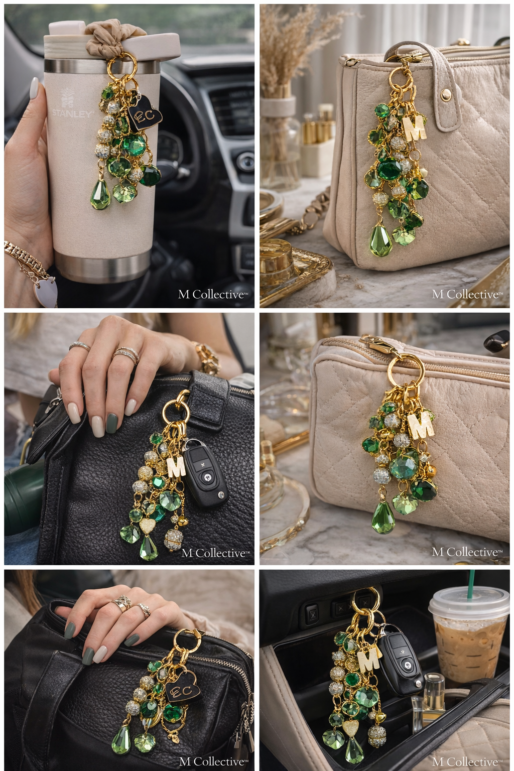 Signature Charm Luxe Keychain™ | Emerald Edition