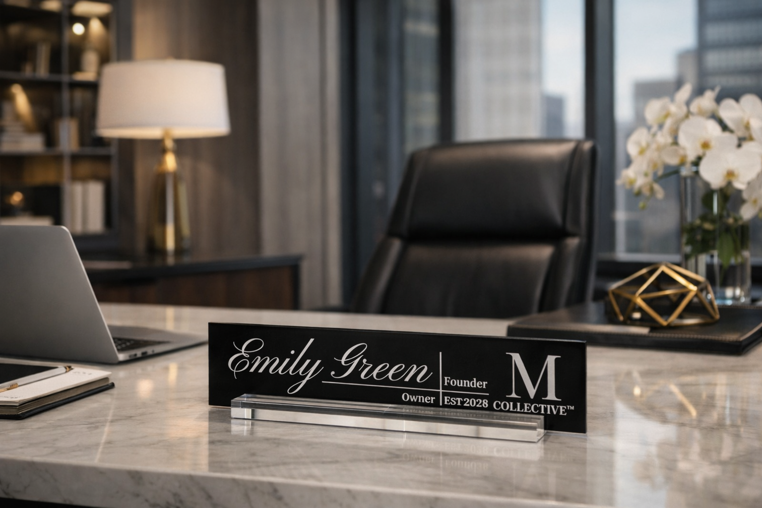 Custom Acrylic Executive Nameplate