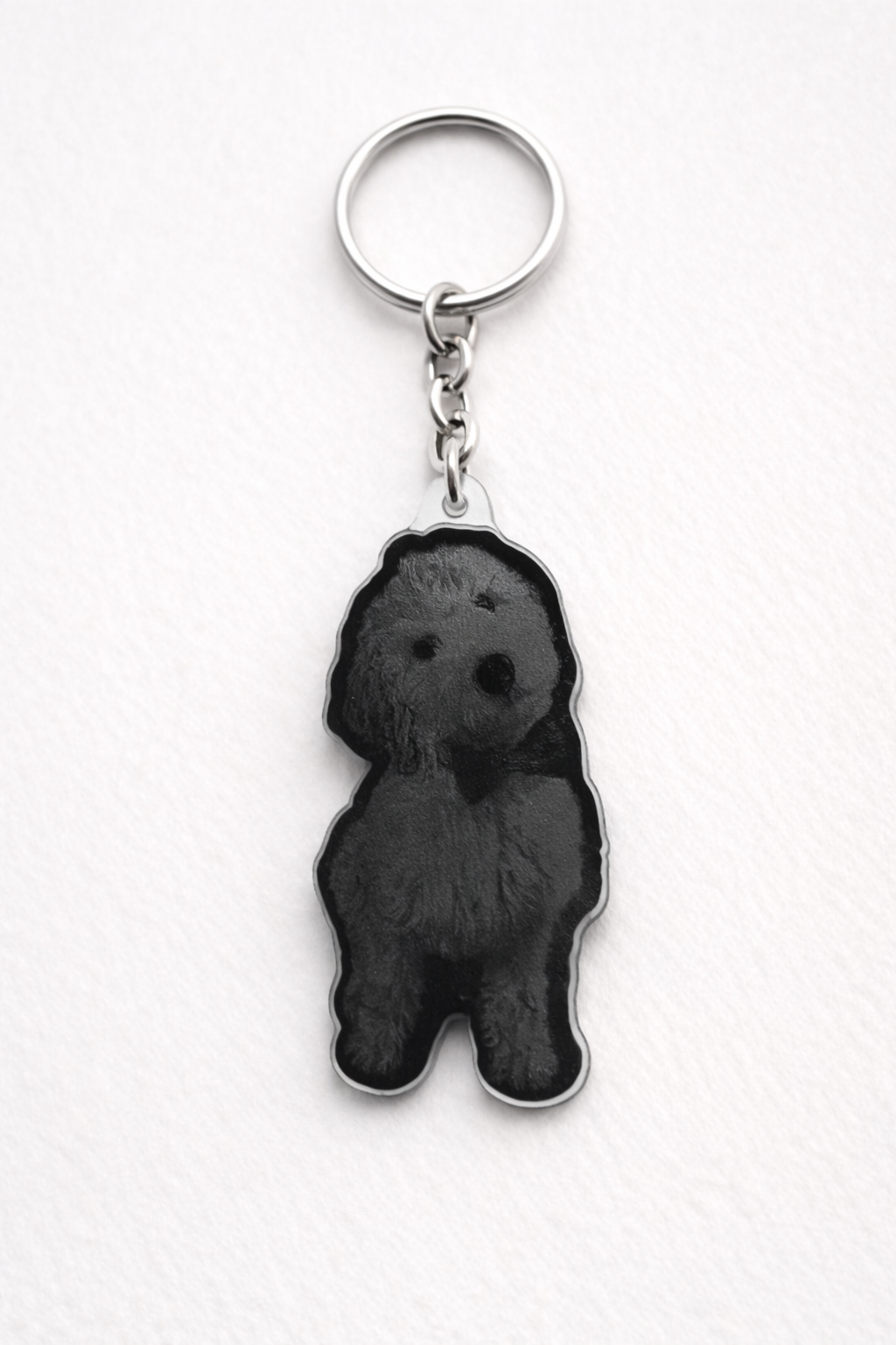Custom Pet Silhouette Keychain
