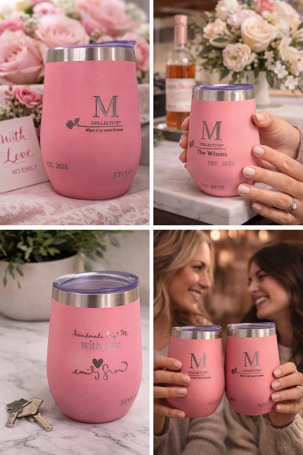 12 oz Personalized Wine Tumbler/Cup