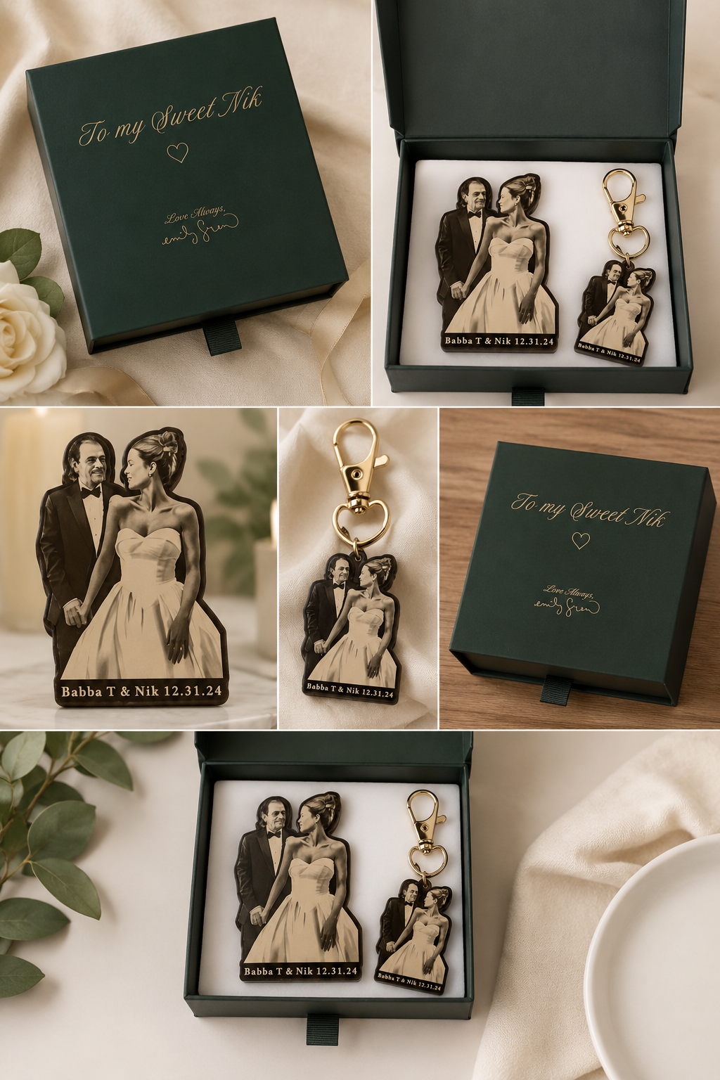 Memorial gifts magnet + keychain