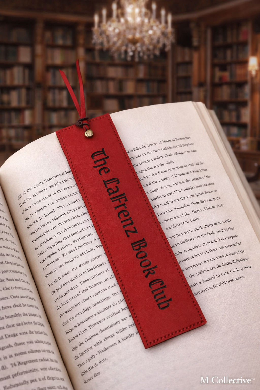 Hand-Cut Custom Bookmark – Personalized Leather Tassel Bookmark