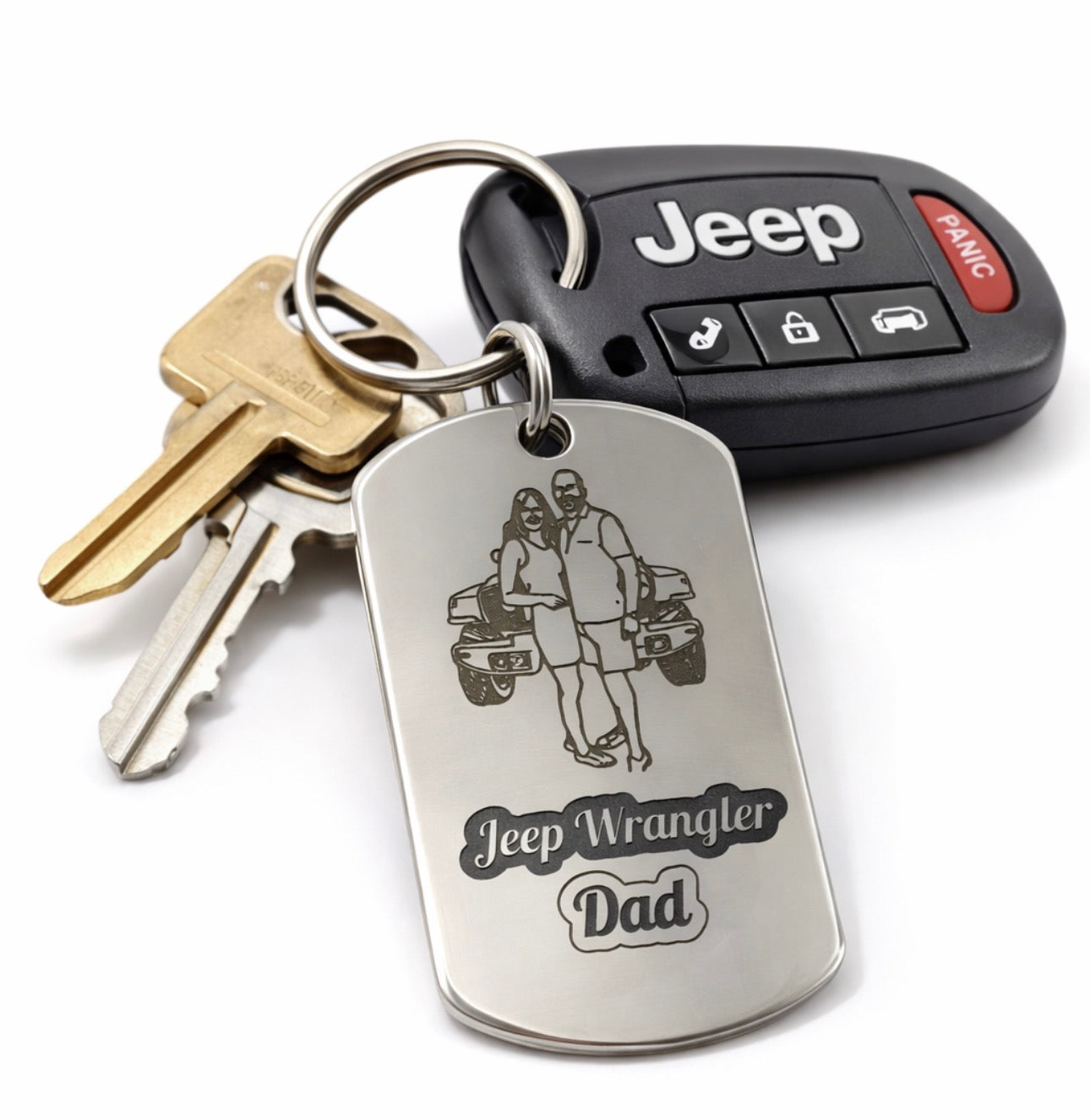 Custom Engraved Photo Keychains