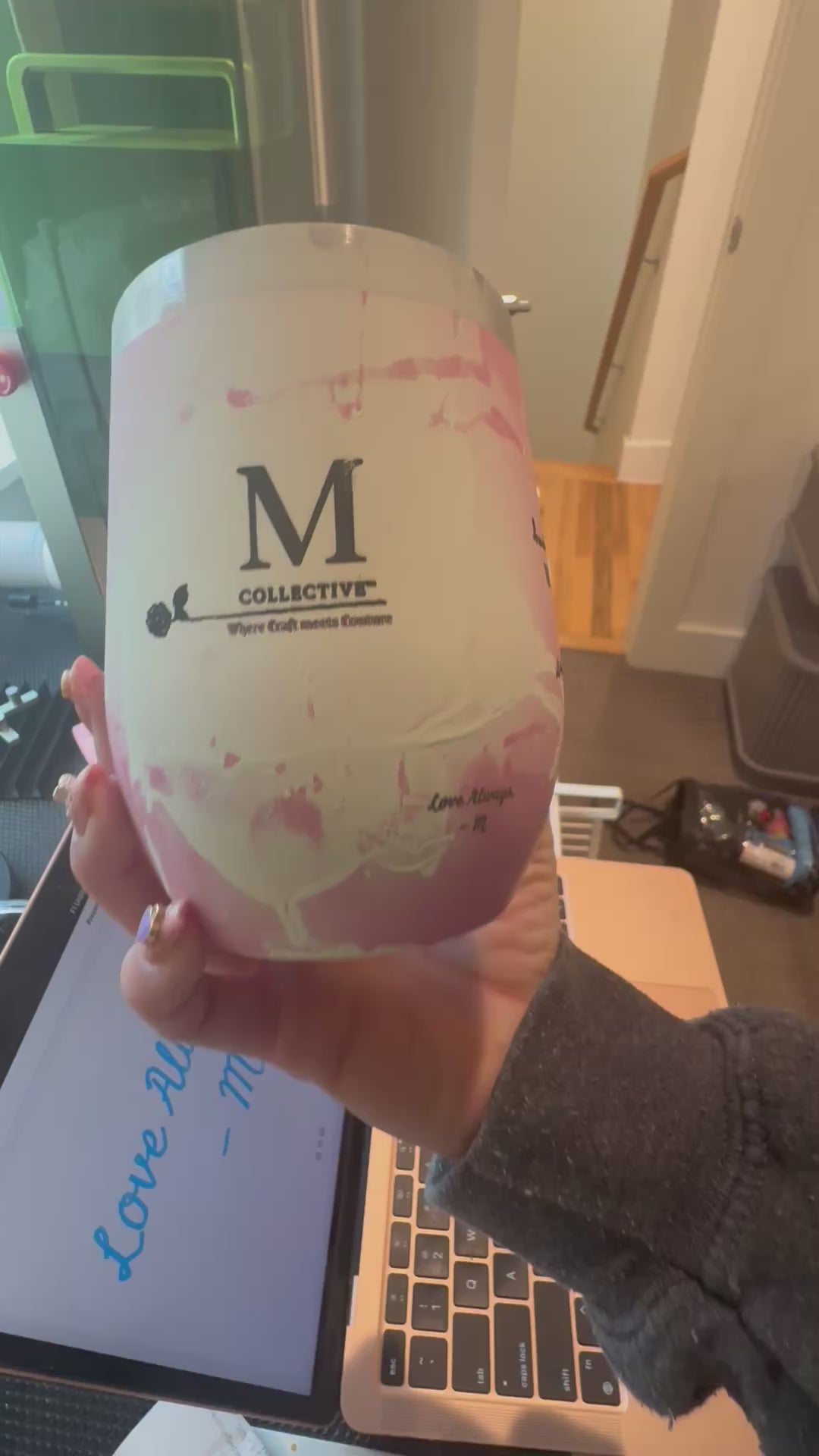 12 oz Personalized Wine Tumbler/Cup